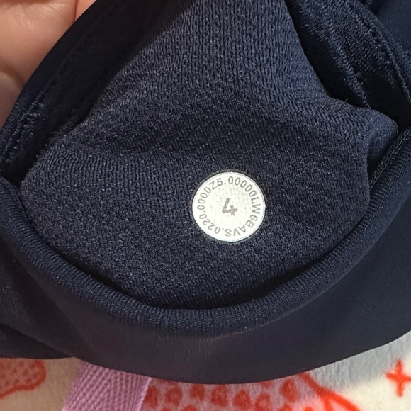 Lululemon 4 Pace Rival High Rise True Navy Crop Athletic Workout Women Leggings - Picture 10 of 13